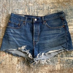 Levi’s 501 high rise shorts